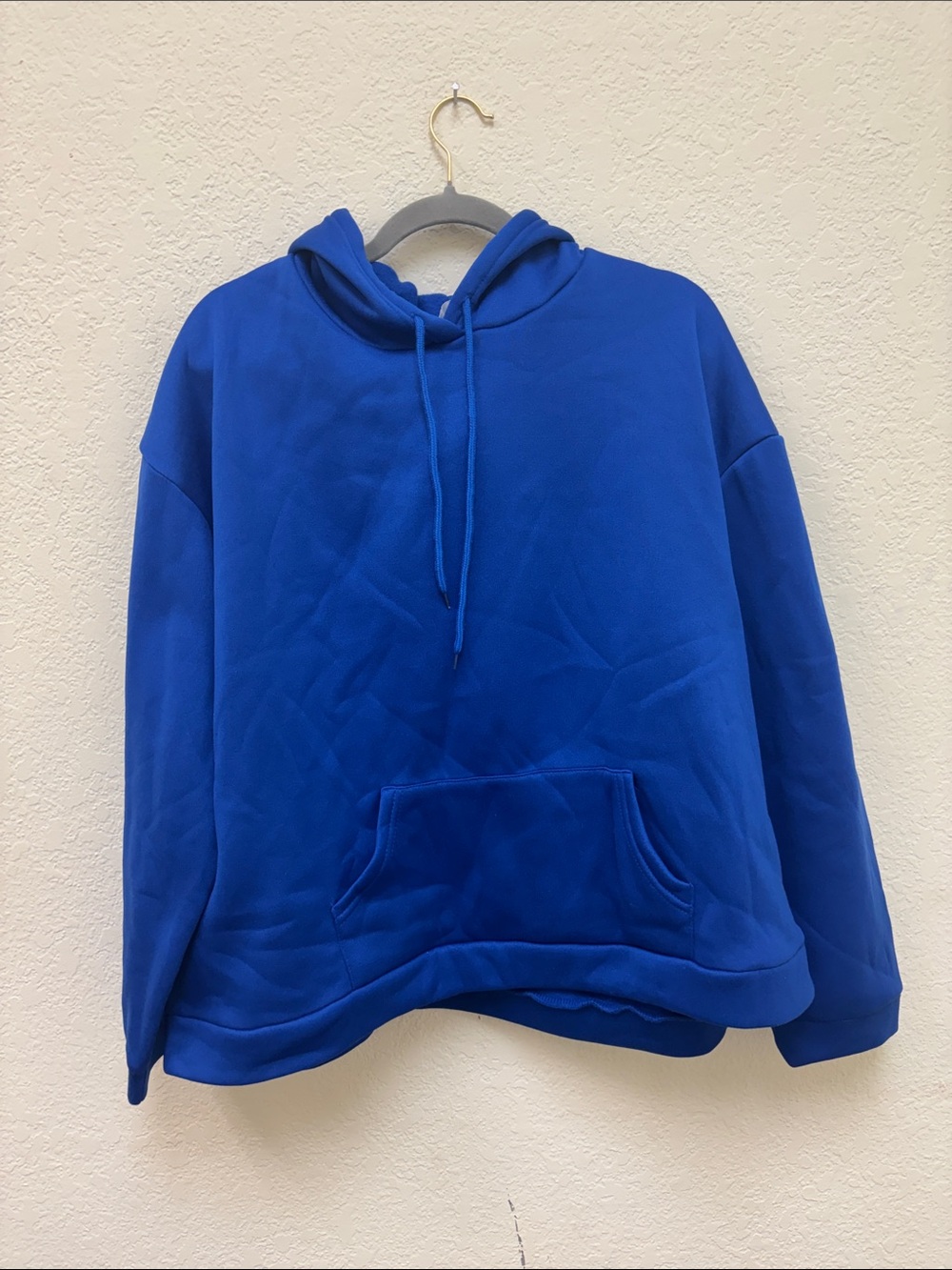 Classic Blue Pullover Hoodie - Women